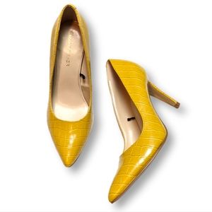 Marc Fisher Faux Croc Embossed Heels NWOB